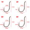 200pcs 8299 High Carbon Steel Fishing Hooks Black Offset Octopus Beak Bait Fishhook Size 1 2 6 8 2/0 3/0 4/0 5/0 6/0 7/0 8/0 9/0