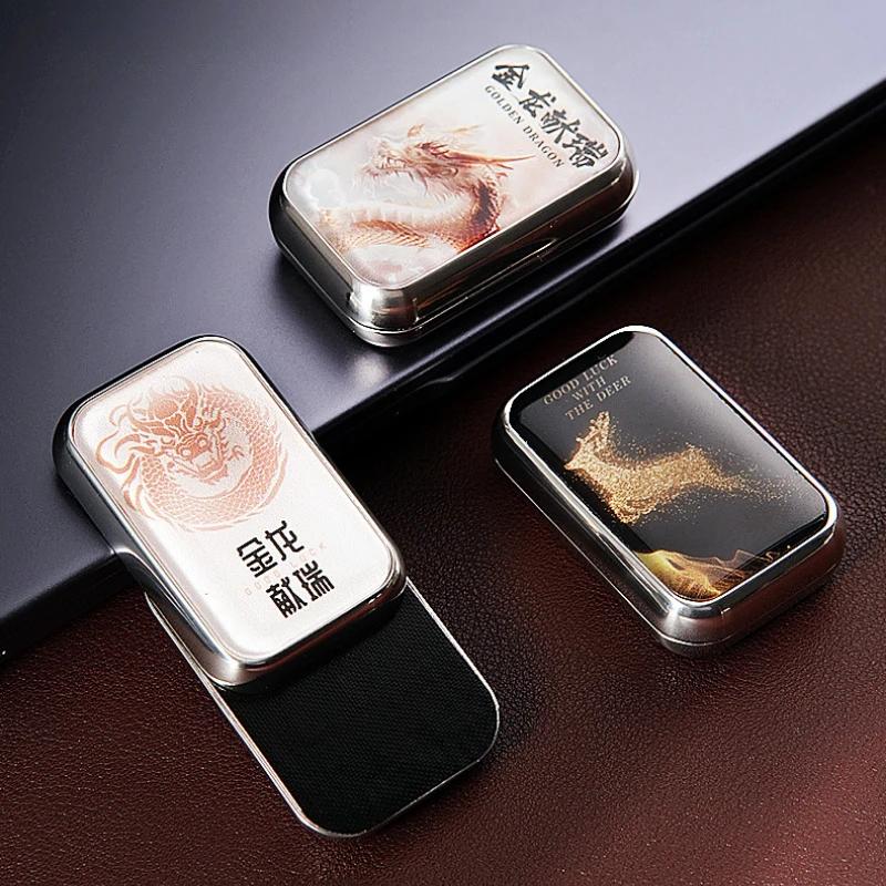 EDC Mekanisk Skyver Magnetisk Skyvekort Lindre Stress Lindringsleke Skyveplate Antistress Metall Mini Fidget Voksne Leker