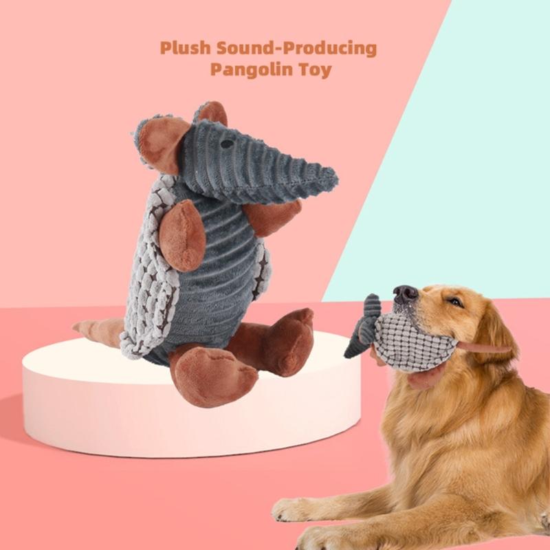New Squeaky Corn Fiber Plush Toy for Dog Promoting Dental Health and Encouraging Fun Interactively Playtimes Activity