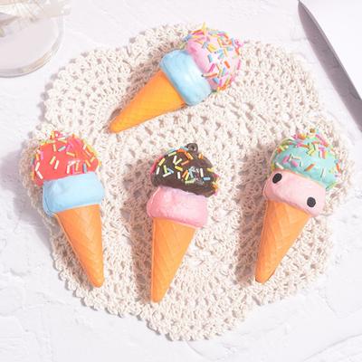Yousheng Ice Cream Cone Squeeze Toy Simulated Ice Cream Fidget Toy Slow Rebound Anxiety Stress Relief Soft Stretch Sensory Stress Ball