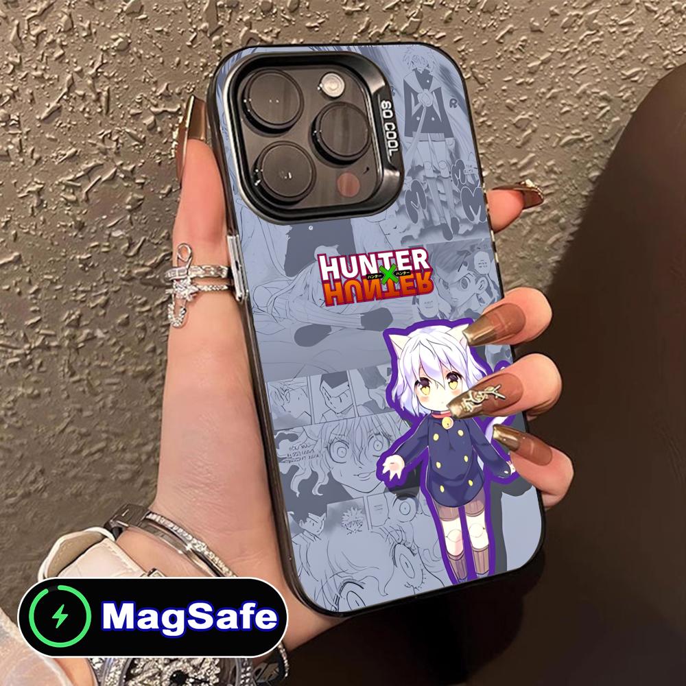 

Hunter Neferpitou Anime Phone Case for iPhone 16 15 14 13 12 11 Pro Max Plus MagSafe Translucent Colour Printing Luxury Pretty iPhone 11