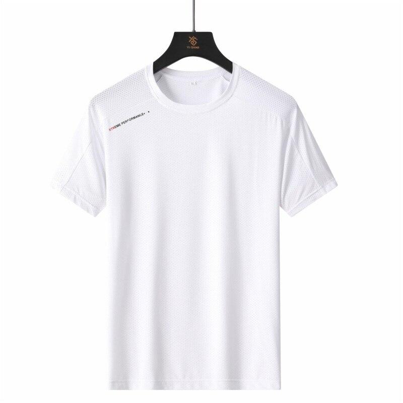 (L-8XL) Ice Silk Quick Dry Ανδρικά μπλουζάκια με κοντομάνικα αθλητικά μπλουζάκια Camping Πεζοπορία Ψάρεμα T-shirt Ανδρικά μισά μανίκια μπλουζάκια γυμναστικής