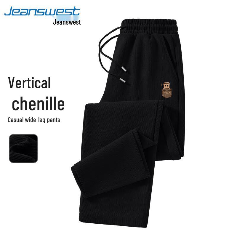 

Jeanswest Men s 2025 Autumn Chenille Corduroy Straight-Leg Casual Pants L