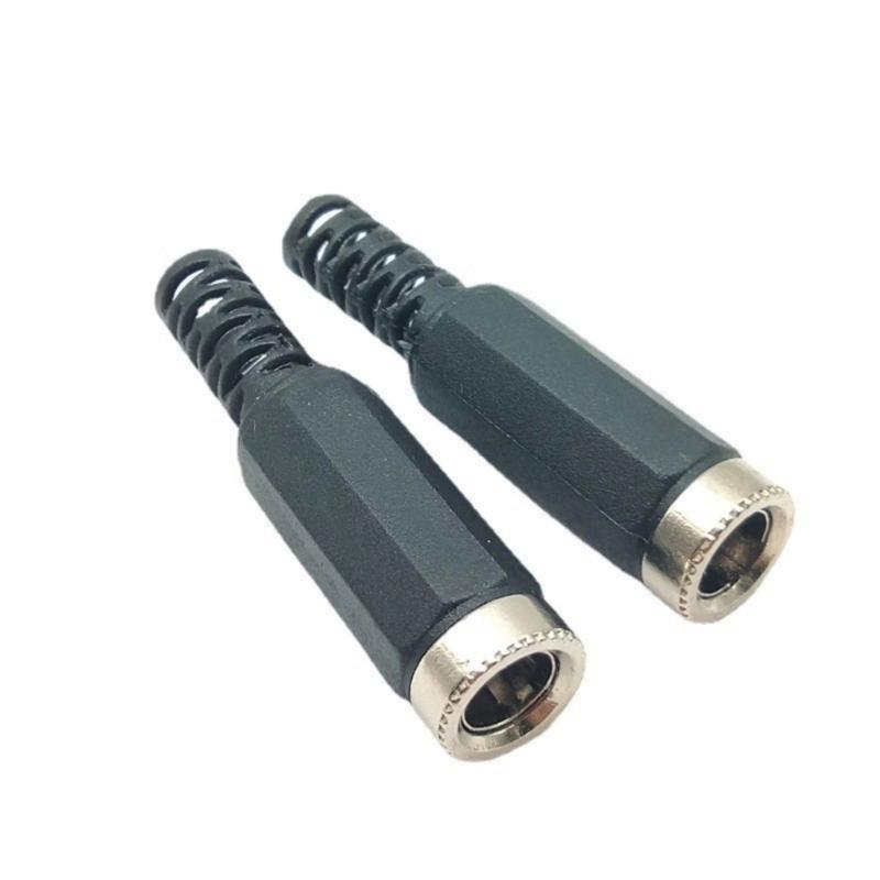 5 Stück Lötanschluss DC5521 Stromanschluss 5,5 mm x 2,1 mm Buchse Verbindungsadapter für LED-Licht und CCTV-Kamera