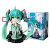 Hatsune Miku Bust Figure 2D Anime Girl PC Case Desktop Model Decoration PVC Action Figure Model Doll Toys for Christmas Gifts