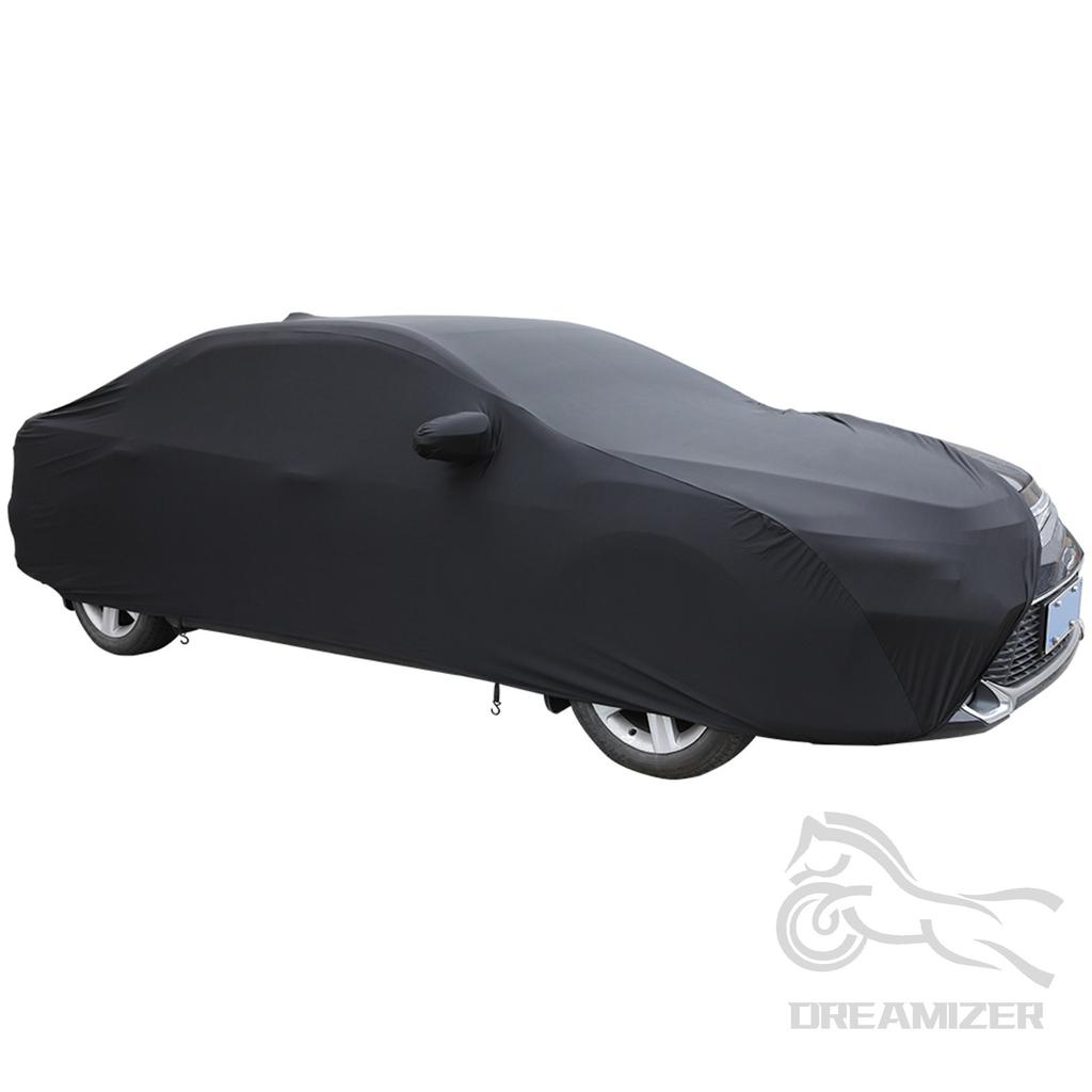 Satin Stretch Indoor Car Cover Dustproof High Elastic Protection Stretch Cotton Tight Anti-Fouling Car Cover For Tesla Model