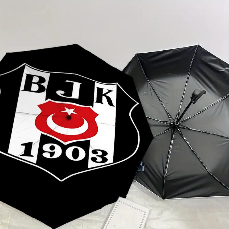 1PC BJK 1903 Umbrella-8-Rib Reinforced, Automatic Open, Lightweight & Durable, Cute Fashion Accessory for Outdoor, Beach, or Casual Use, Beach Umbrell