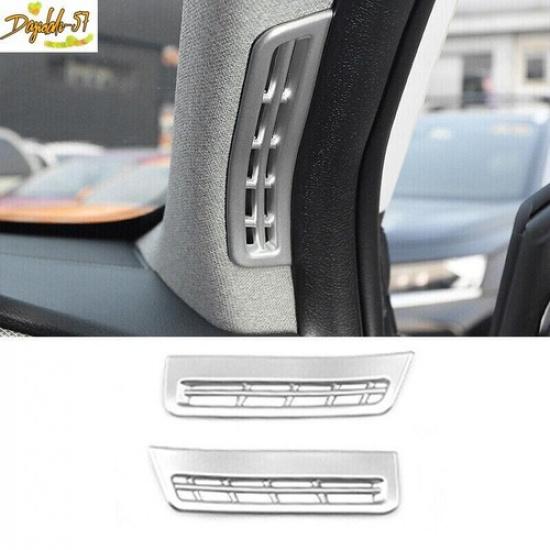 For Hyundai Santa Fe - Matte Silver 2X Upper Air Outlet Vent Cover Trim