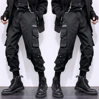Spring And Summer New Style Fashionable Thin Paratrooper Pants Plus Size Men's Loose Sports Hip-hop Multi-pocket Overalls Men's
