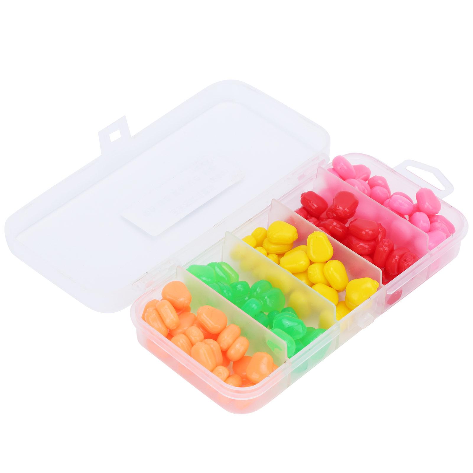 5 Colors Soft Corn Kernels Set Fishing Artificial Corn Niblet Baits Fishing Accessories 125 capsules