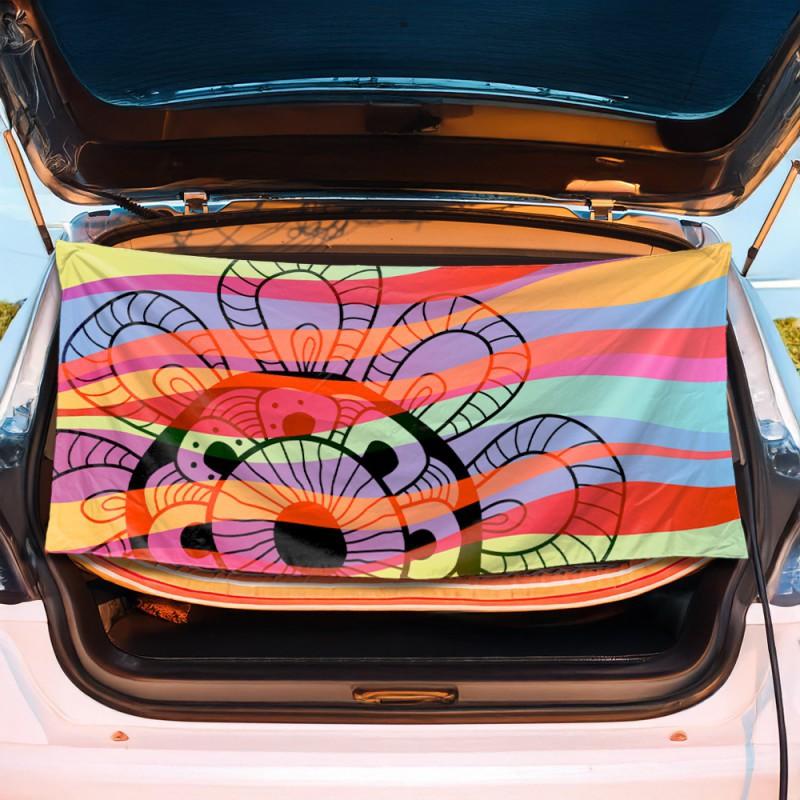 Magnetic Beach Towel Ultrafine Fiber Quick Dry Sandproof Privacy Changing Screen Outdoor Travel Pool Gym Surfing Car Side Use
