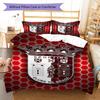 BRA logo Bedding Quilt Set Quilt Cover Pillowcase Home Decoration Birthday Gift (1 * duvet cover + 2 * pillowcase, without core)
