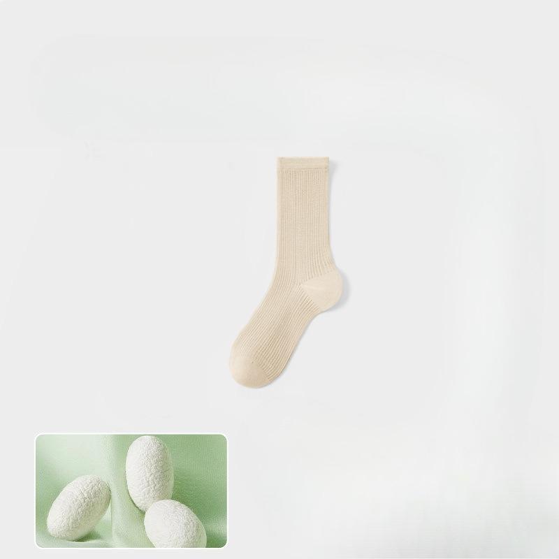 Summer Thin Socks - Antibacterial Mesh Breathable Silk-spun Pile Socks Without Bones