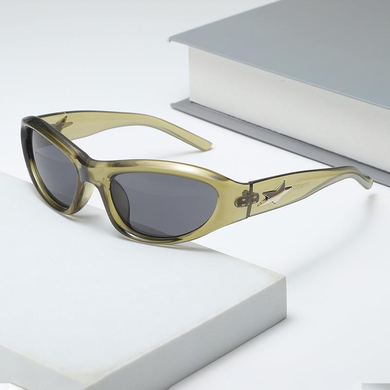 Alien Cat Eyes Cool Star Sunglasses Women's Fashion Street Photography Cyberpunk Futuristic Sunglasses 7758