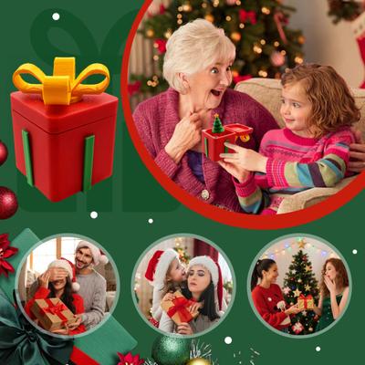 3D Printed Christmas Ornament Child-Safe Holiday Decor Stress Relief Toy Christmas Themed Event Decoration