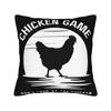 Decorative Pillowcases Chicken Game Dont Look At The Chicken Product Living Room  Pillow Case Cover Zipper Multiple Sizes