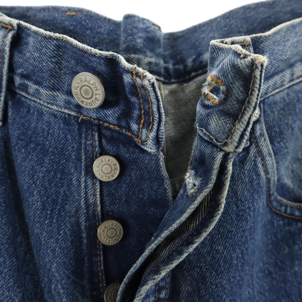 RRL Straight Denim Pants Button Fly Men's Used