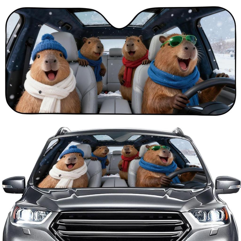 Creative Summer Aluminum Foil Car Windshield Sunshade