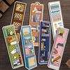 30pcs Cat Cabinet Forest Bookmarks Painting Copywriting Paper Retro Aesthetic Fairy Tale Scenery Book Aesthetic Card Bookmark