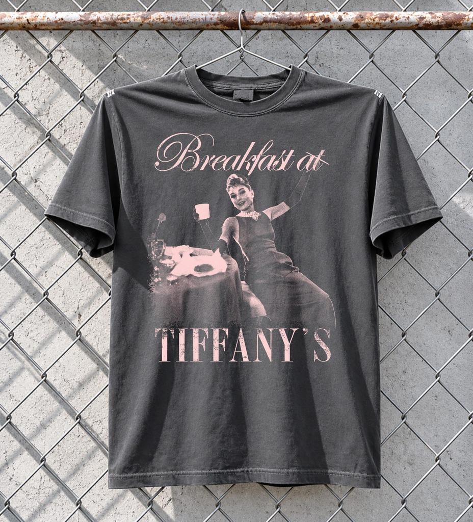 Breakfast At Tiffany's Shirt, Audrey Hepburn T-Shirt, Holly Golightly Tee, Classic Movie Shirt, Vintage 1960s Hollywood Graphic Shirt