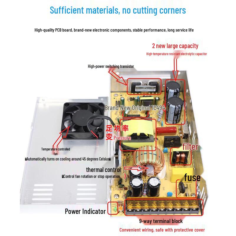 24V 20A 500W DC Switching Power Supply