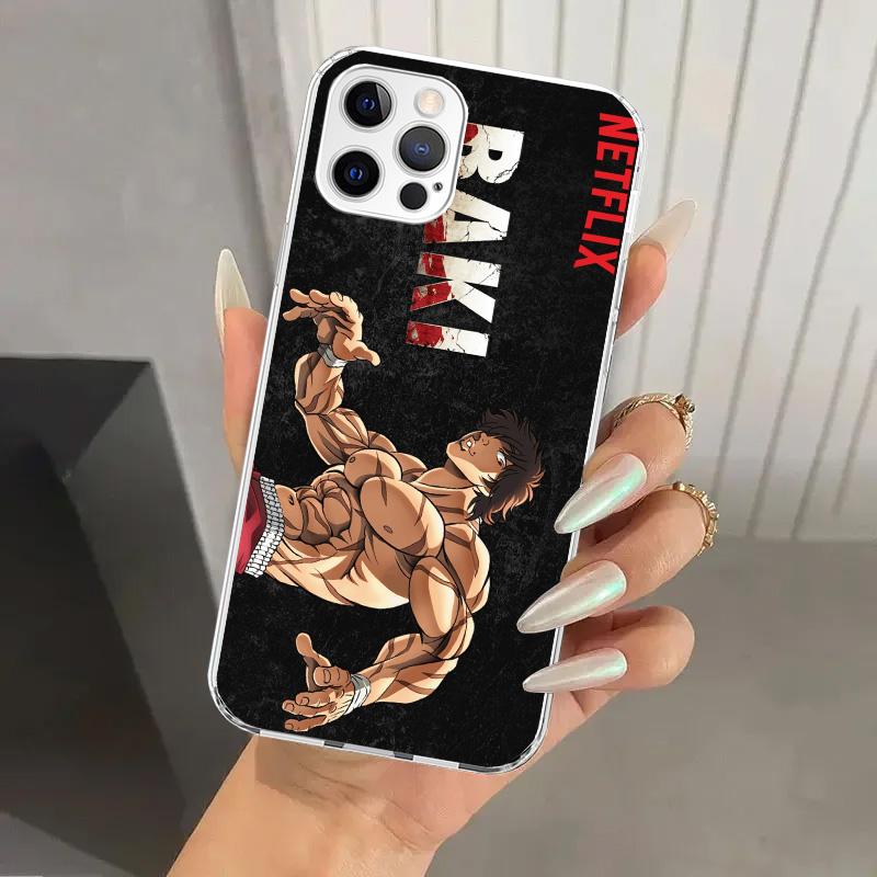 

Чехол для телефона Original Anime Baki the Grappler для Iphone 17 Air 16 15 Plus 14 13 Mini 12 11 Pro Max 16E 7 8 SE 2020 Мягкий Funda Pri iPhone 12 Pro Max