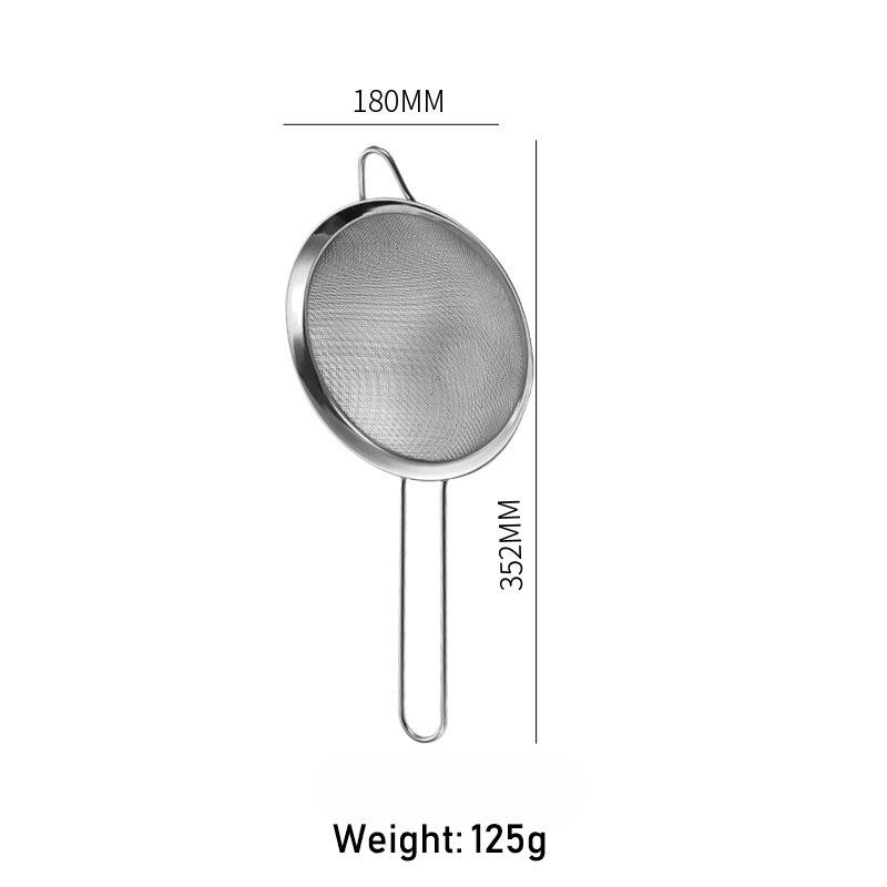 1 Pcs Quality Fine Mesh Stainless Steel Strainers with Resting Ear Design And Handle for Kitchen Rice Juice Soy Milk Hot Pot