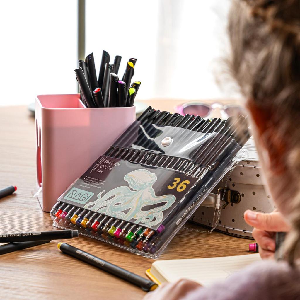 Fine Point Pens Set Fineliner 36 Colours Drawing Pens 0.38 - 0.4mm