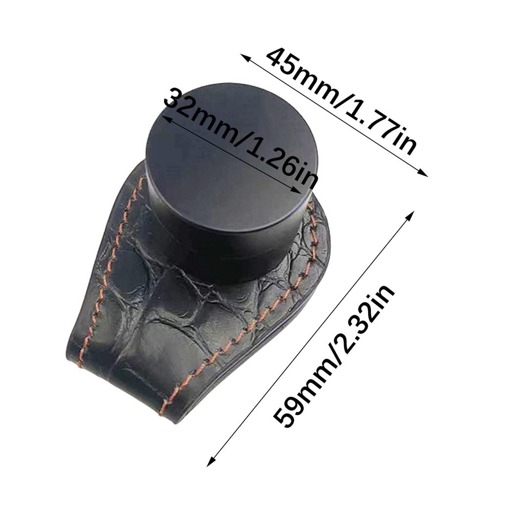 Portable Billiard Chalk Holder Leather Chalk Bag with Magnetic Belt Clip Chalk Holder for Pool Billiards Snooker