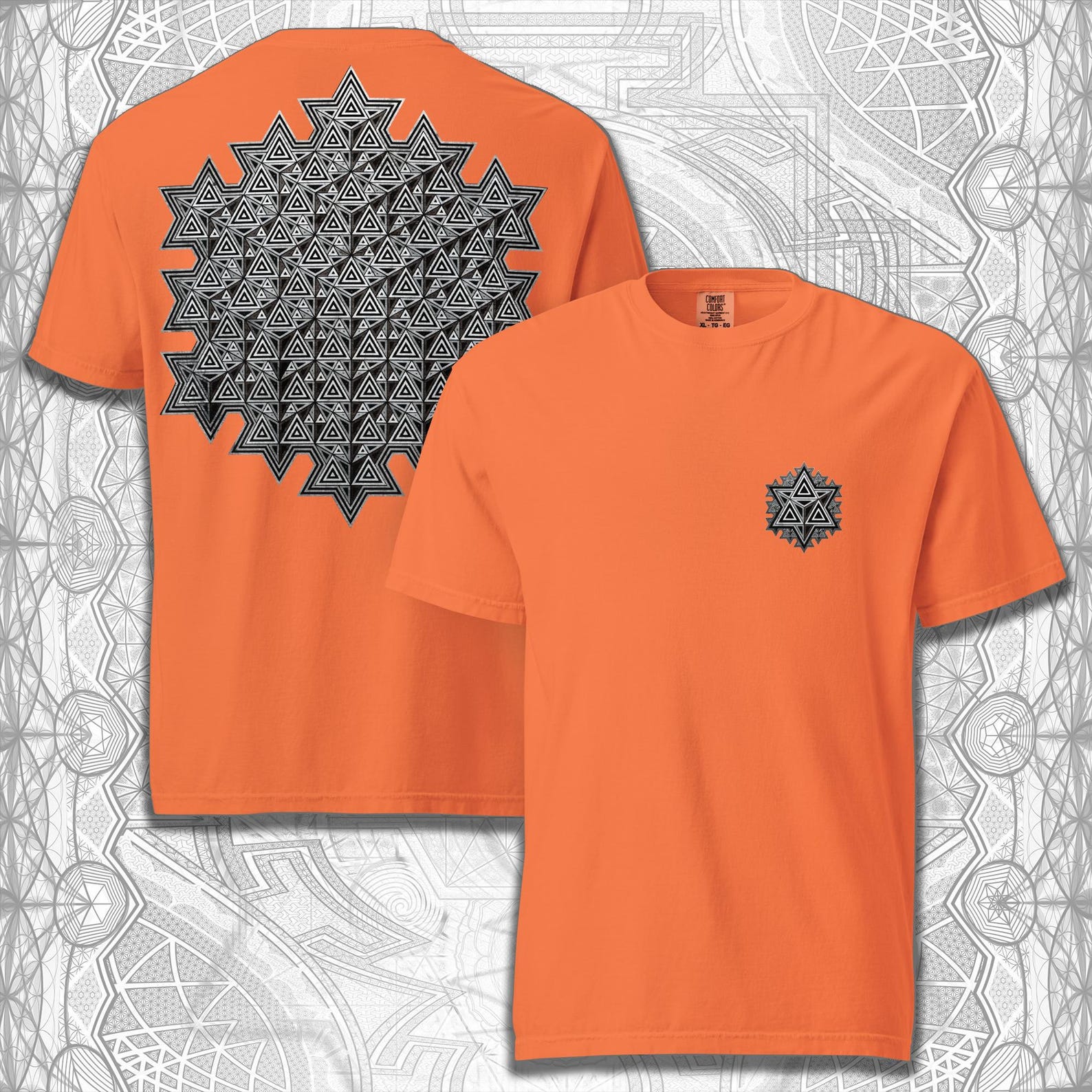 Sacred Silver Merkaba Comfort T-Shirt XL