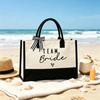 Exclusive Team Bride Canvas Tote Bag for Bridesmaid & Bachelorette Party