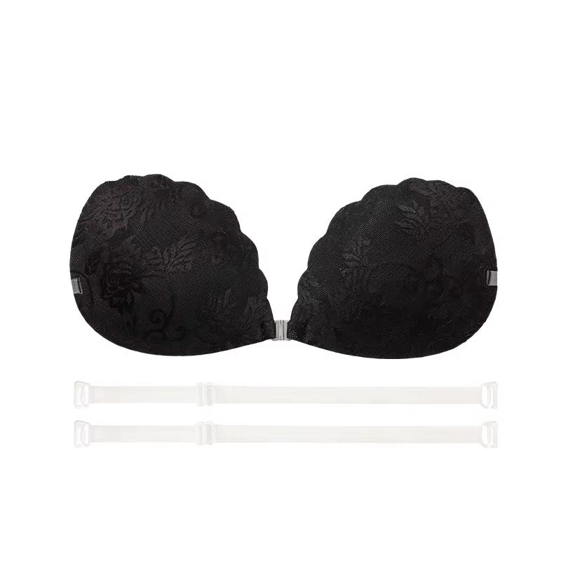 FallSweet Invisible Push Up Strapless Bra for Women Adhesive Sticky Bras Reusable Silicone Bralette Sexy Lace Wedding Lingerie