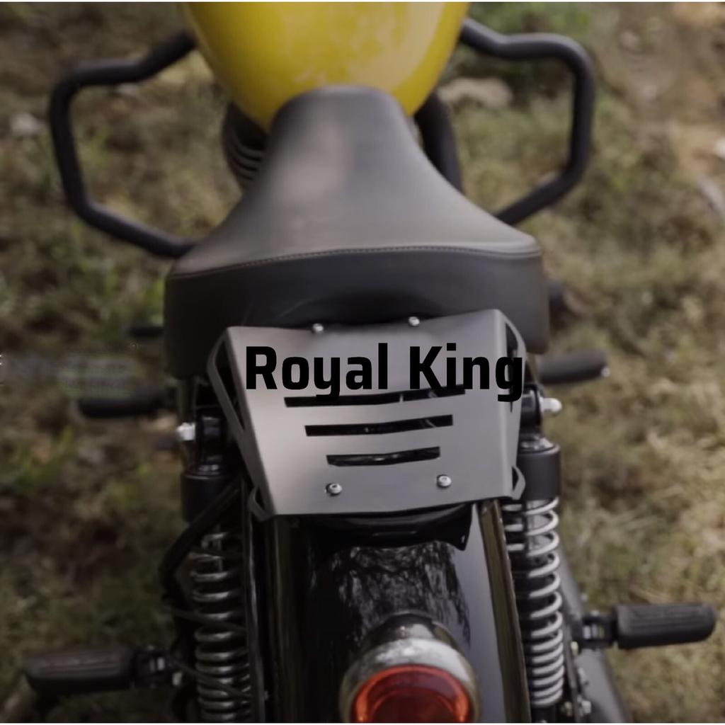 REAR Black "SOLO EXPEDITION RACK PLATE" Fit for Royal Enfield Meteor 350