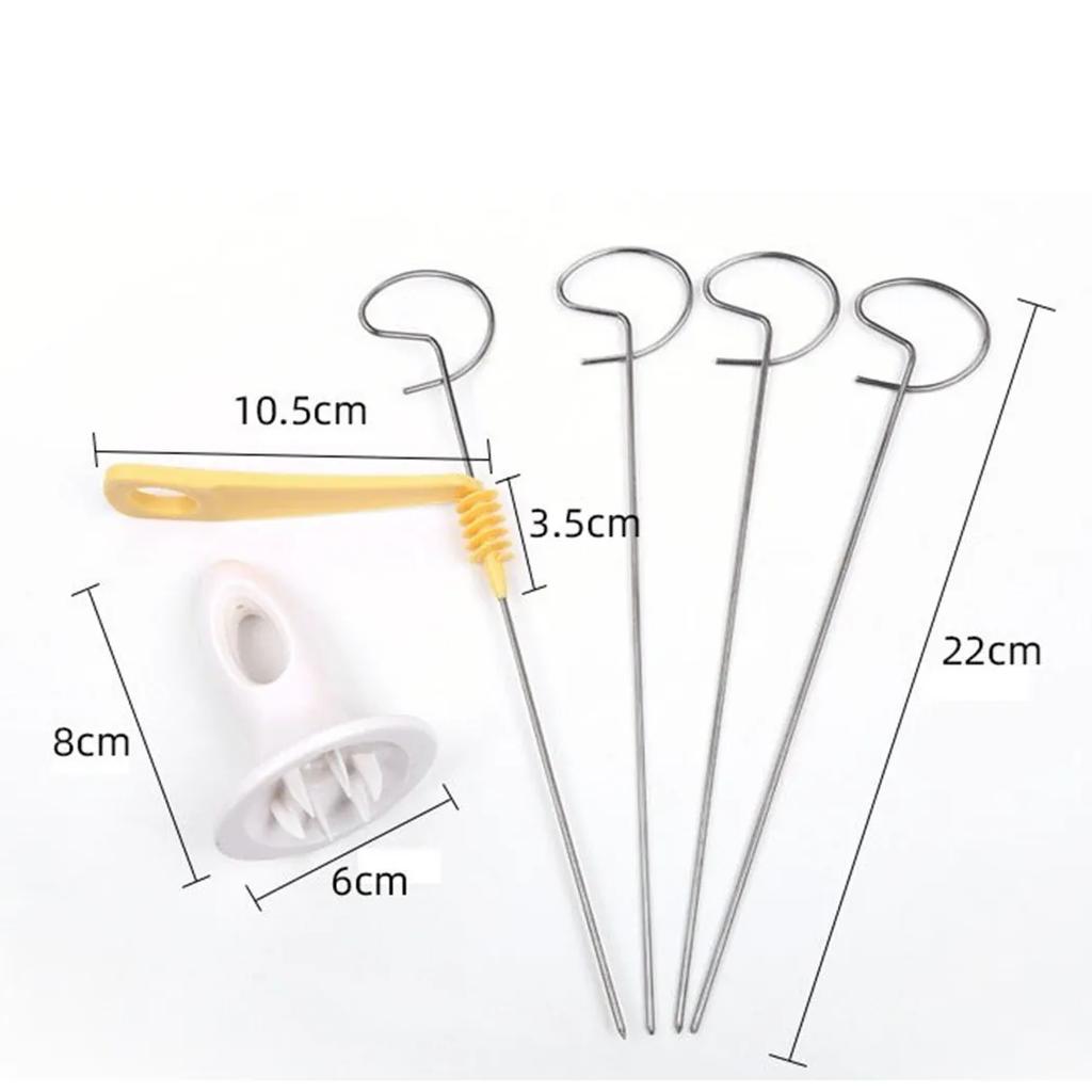 1 Set Of Potato Slicer Stainless Steel And Plastic Twisted Potato Slice Cutter Spiral DIY Manual Creative Kitchen Gadgets