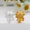 Sterling Silver 999 Happy Sheep Hello Kitty Loose Beads Jewelry Accessories