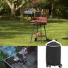 Practical Round BBQ Grills Cover Ultraviolets Resistant Tearproof With Portable Handle And Bottom Foot Sleeves