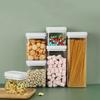 Sealed Canister Kitchen Snack Cereals Storage Can Moisture-proof Transparent Jars Household Refrigerator Fresh-keeping Crisper