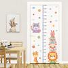 Little Animals Flowers Clouds Height Chart Wall Sticker Kids Room Living Room Wall Decoration Growth Ruler