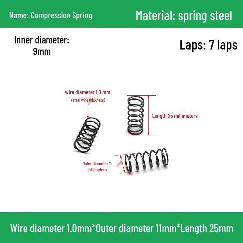 Heavy Duty Y-Type Compression Spring Shock Absorber, 1.0mm Wire Diameter, Outer Diameter 5-20mm.