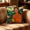 Hinano Tahiti Girl Polynesia Pillow Case Cushion Cover Throw Pillow Case For Car Sofa