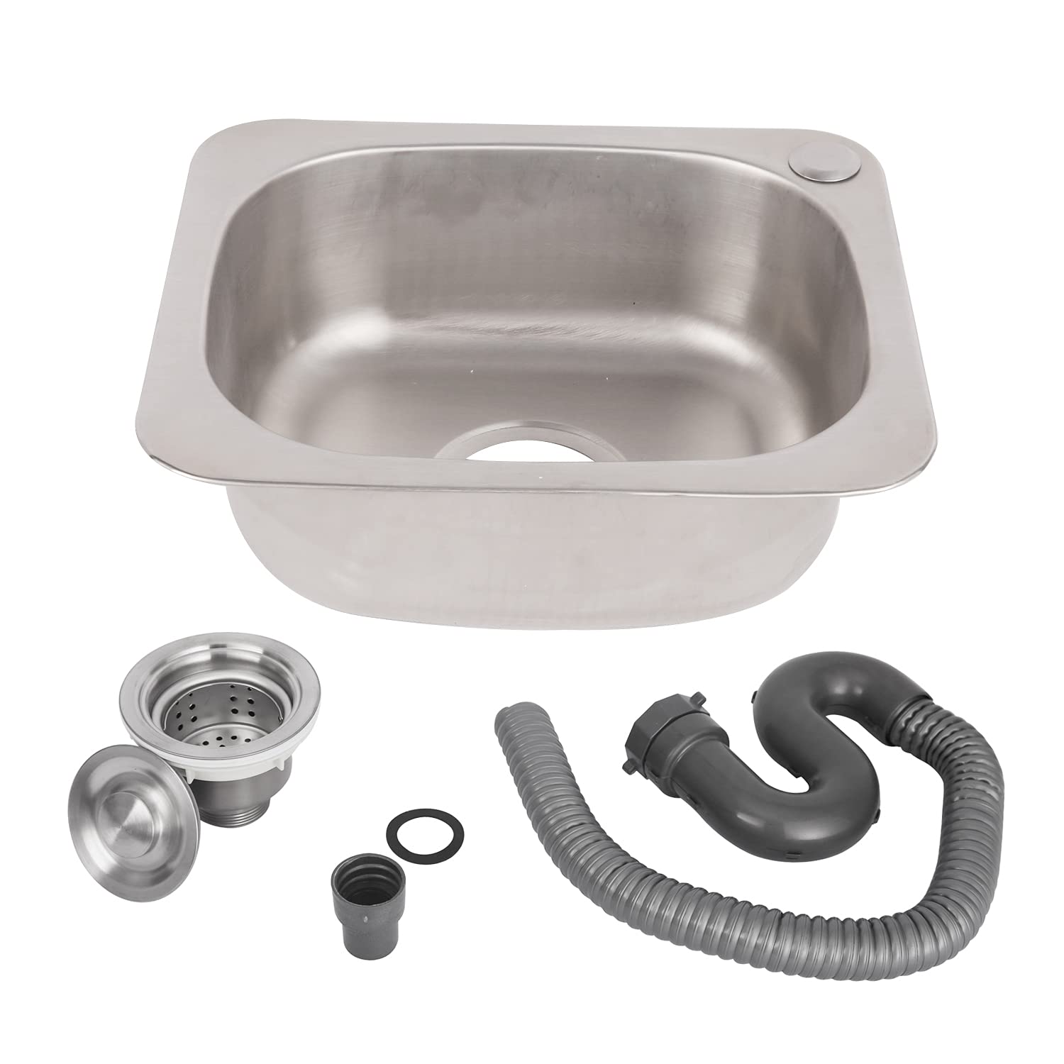 MGC Stainless Steel Mini Sink - Kitchen, Camping, Gardening, Food Truck, BBQ, Outdoor Equipment, Campervan - MGC JAPAN TRADE (37cm x 31cm)