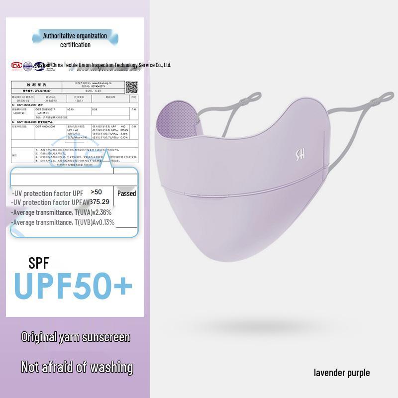 Women's Gradient Summer Sunscreen Mask - UV Protection, Breathable, Cool, Riding Face Cover