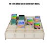 48 Cells Wooden Mobile Phone Management Storage Box Convenient Storing for Office Living Room