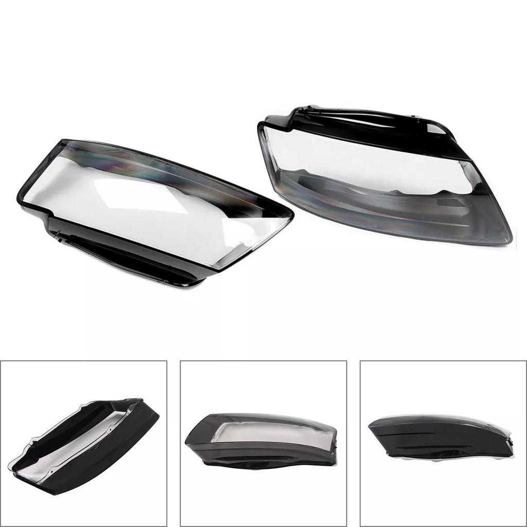 2PCS Headlight Headlamp Lens Cover Shell 8T0941029 8T0941030 For A5 S5 RS5 2008-2012