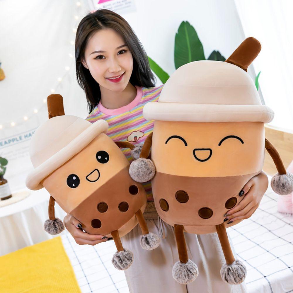 Gifts Pearl MilkTea Plush Toys Boba Cup Pillow Bubble Milk Tea Stuffed Doll Bubble Milk Tea Plushie