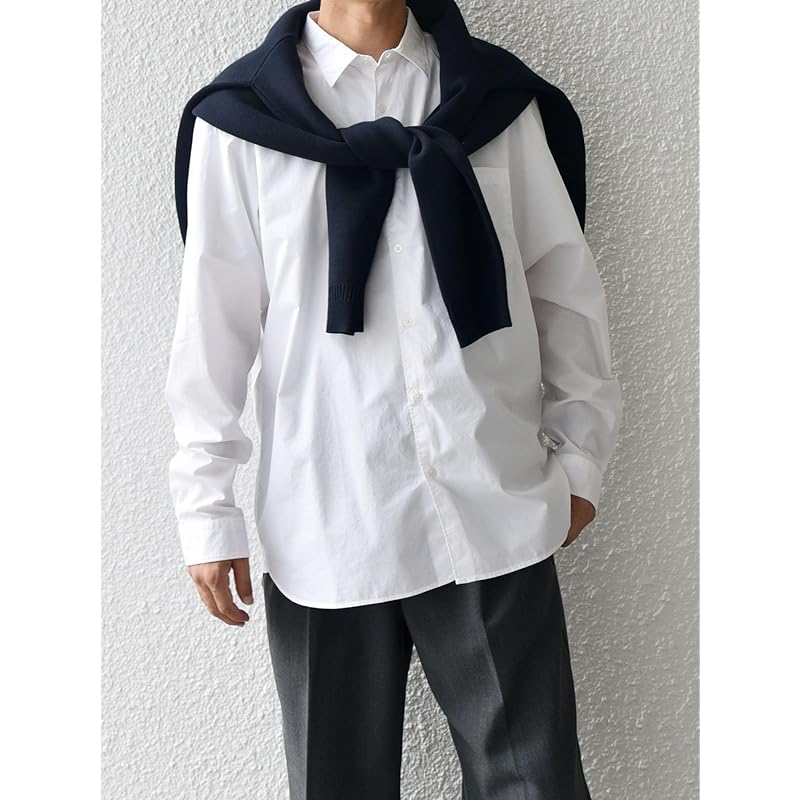 [Ships] Ships Any SHIPS any shirt striped/solid relax regular color 25SS men's 711140036 white M