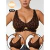 Soft Support Push Up Backless Comfortable Leopard Print Bra