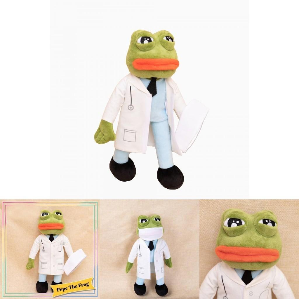 Sad Frog Pepe Plush Toy Cute Doctor Shaped Stuffed Animal