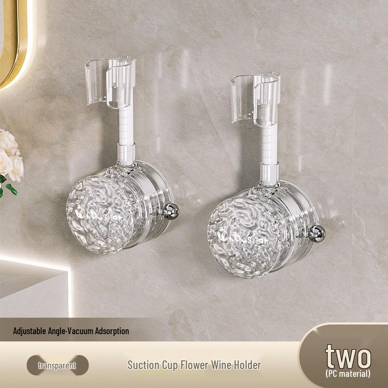 Movable Suction Cup Shower Head Holder for Children's Bathroom - No Drill Bracket Fixator