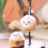 Soft Little Bun Keychain Kawaii Fluffy Xiaolongbao Keyring Simulation Food Cartoon Plush Pendant Gift
